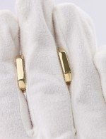 Серьги из лимонного золота 585 пробы