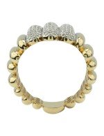 Кольцо из лимонного золота c бриллиантами