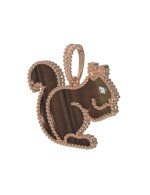 Подвеска из золота c бриллиантами и тигровым глазом