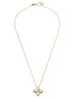 Колье из лимонного золота c бриллиантами и перламутром