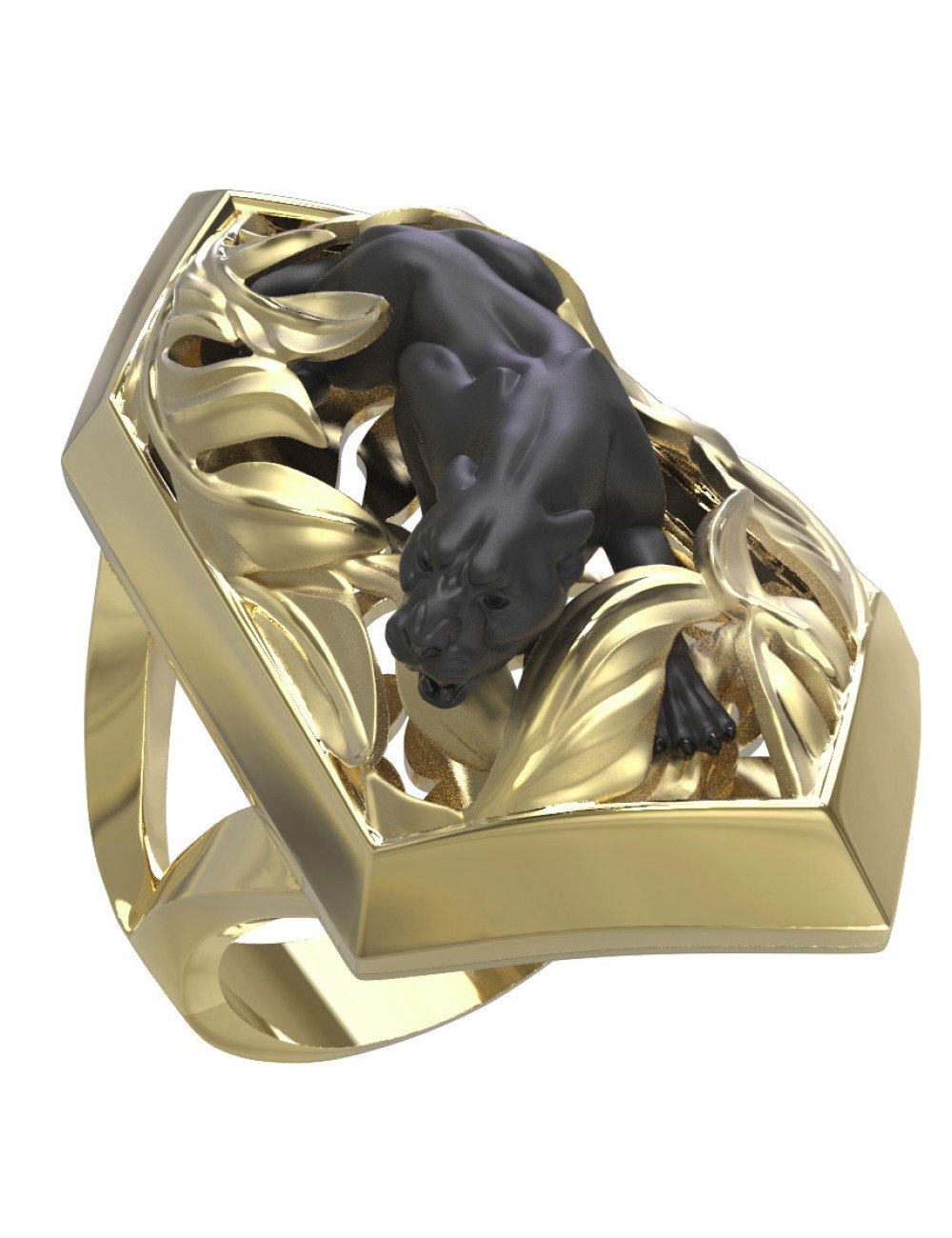 Кольцо из лимонного золота