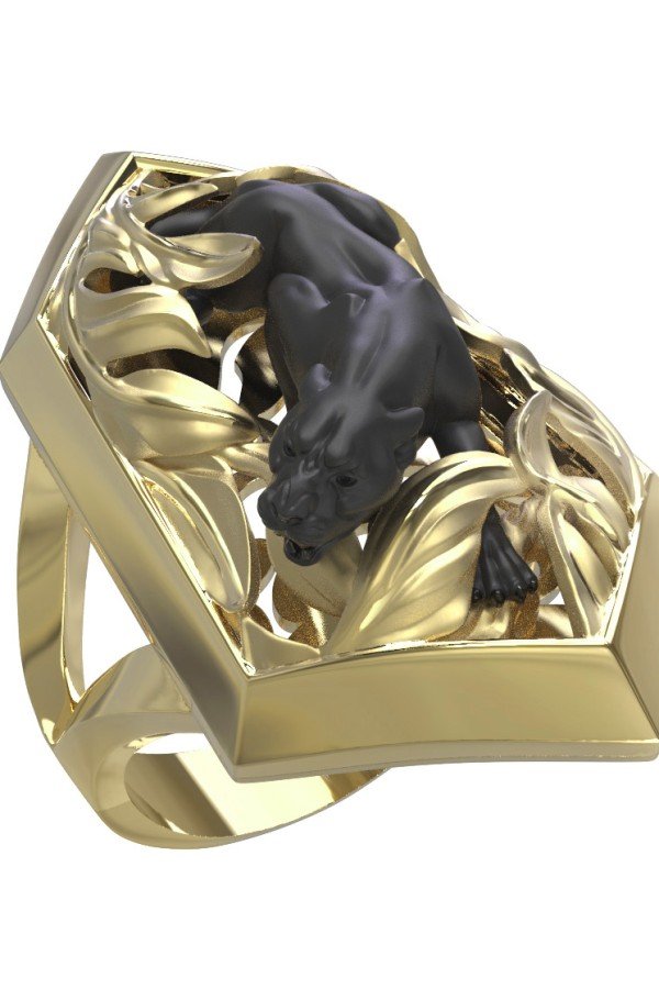 Кольцо из лимонного золота