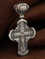 Крест из белого золота