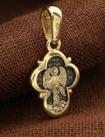 Крест из лимонного золота