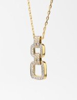 Колье из лимонного золота c бриллиантами