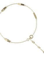 Браслет из лимонного золота c малахитом и перламутром