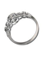 Кольцо из белого золота c бриллиантами