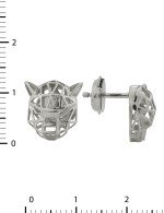 Серьги из белого золота