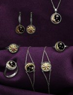 Браслет из белого золота c бриллиантами и перламутром