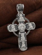 Крест из белого золота