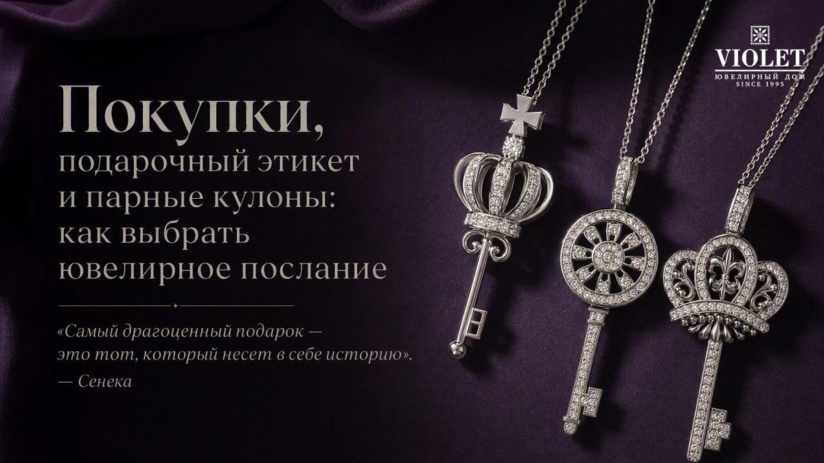Покупки, подарочный этикет и парные кулоны: как выбрать ювелирное послание