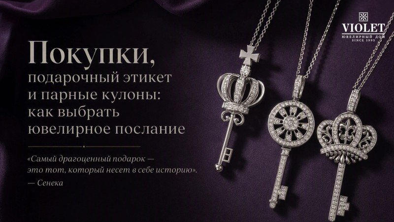 Покупки, подарочный этикет и парные кулоны: как выбрать ювелирное послание