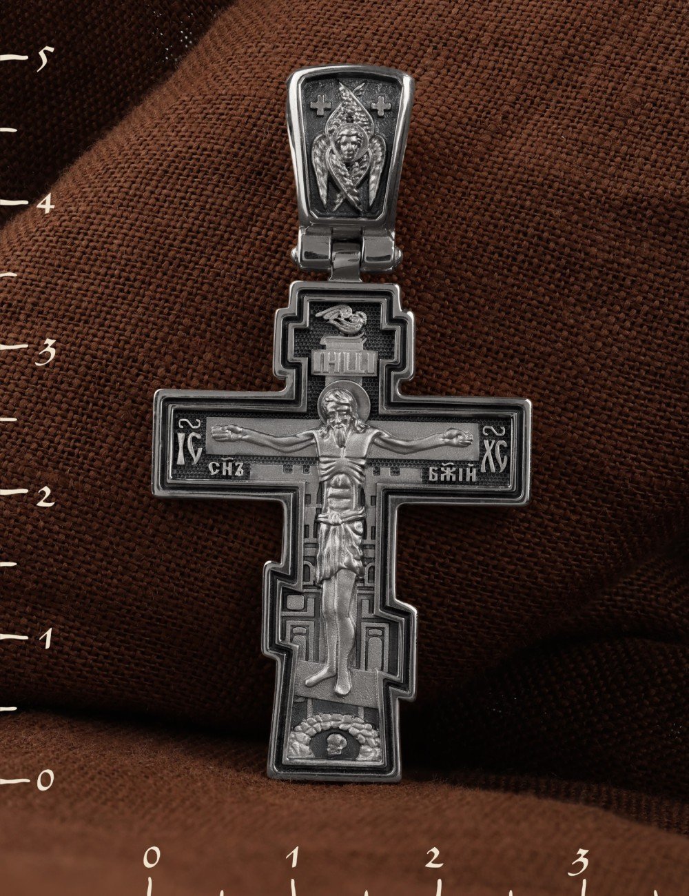 Крест из белого золота