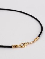 Шнурок шёлковый из золота c шёлковым шнурком