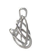 Подвеска из белого золота c бриллиантами