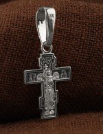 Крест из белого золота