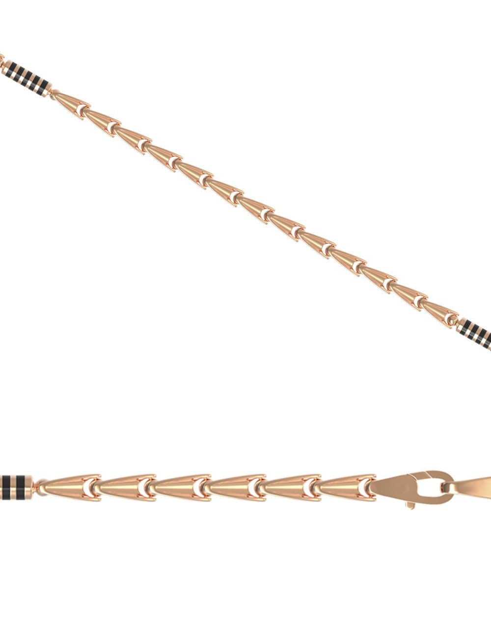 Цепь из золота c эмалью