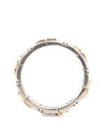 Кольцо из серебра и золота c рубином