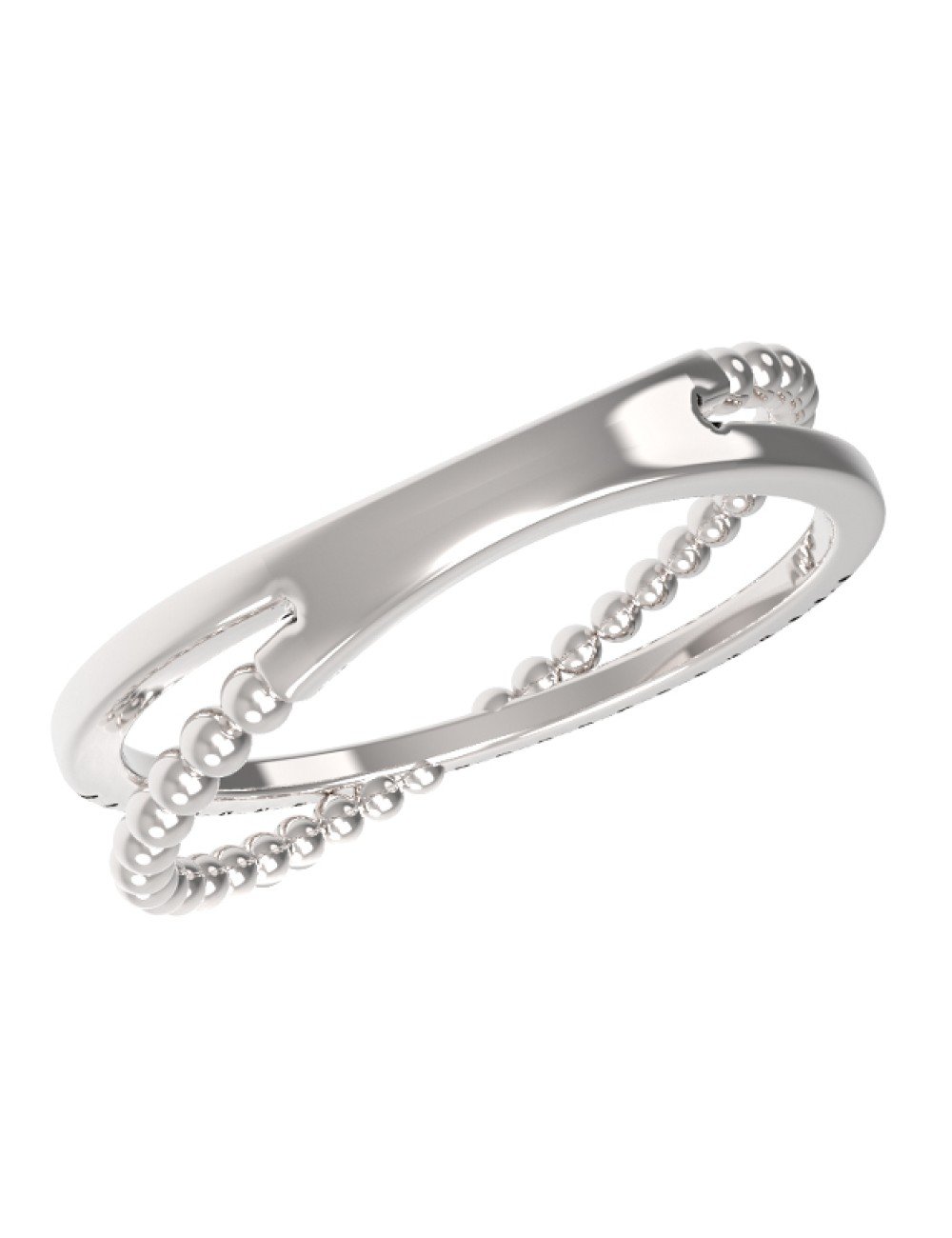 Кольцо из белого золота c бриллиантами