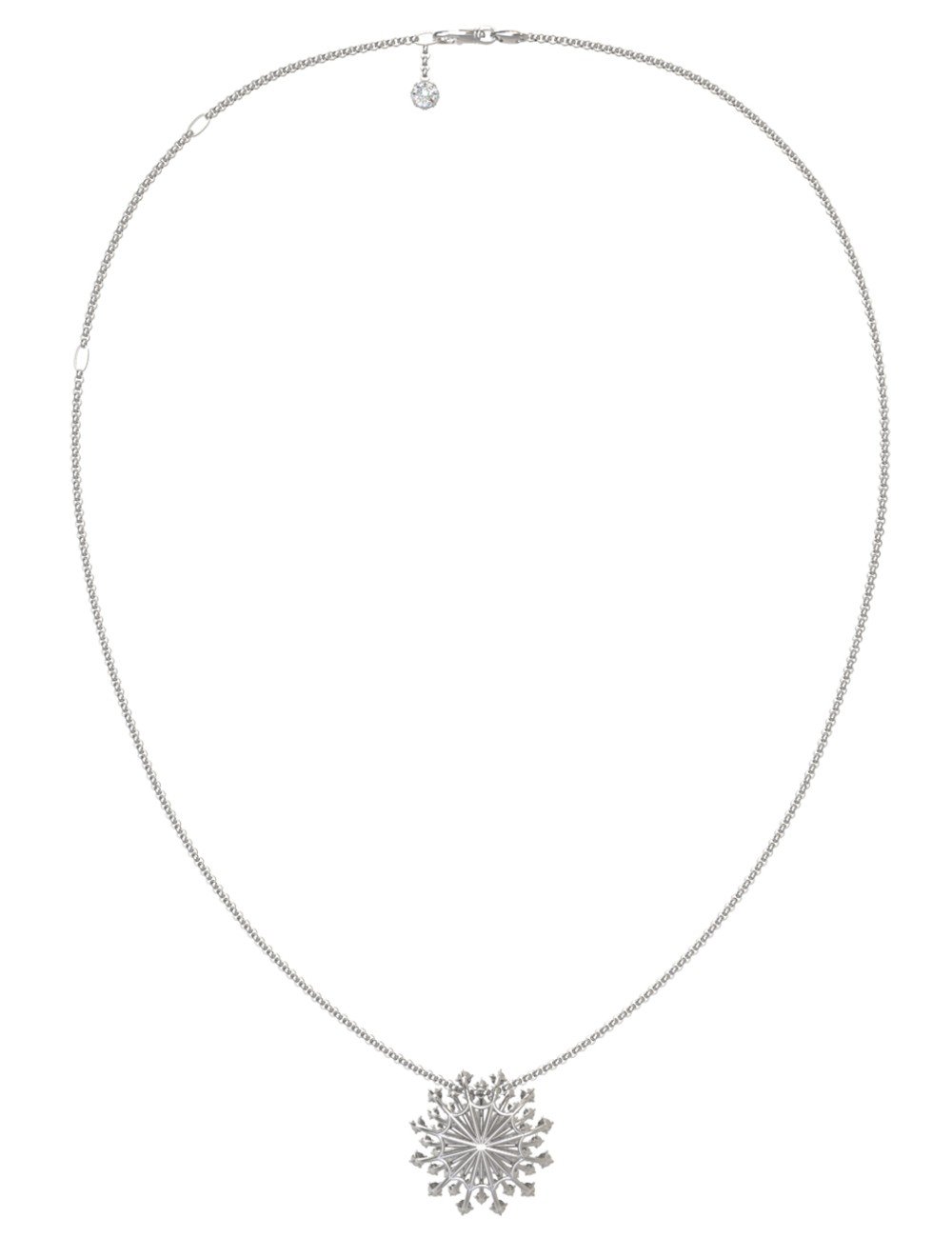 Колье из белого золота c бриллиантами