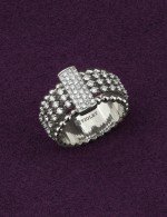 Кольцо из белого золота c бриллиантами