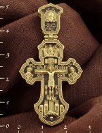 Крест из лимонного золота