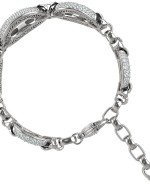 Браслет из белого золота c бриллиантами и ониксом