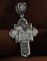 Крест из белого золота