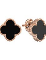 Серьги из золота c ониксом