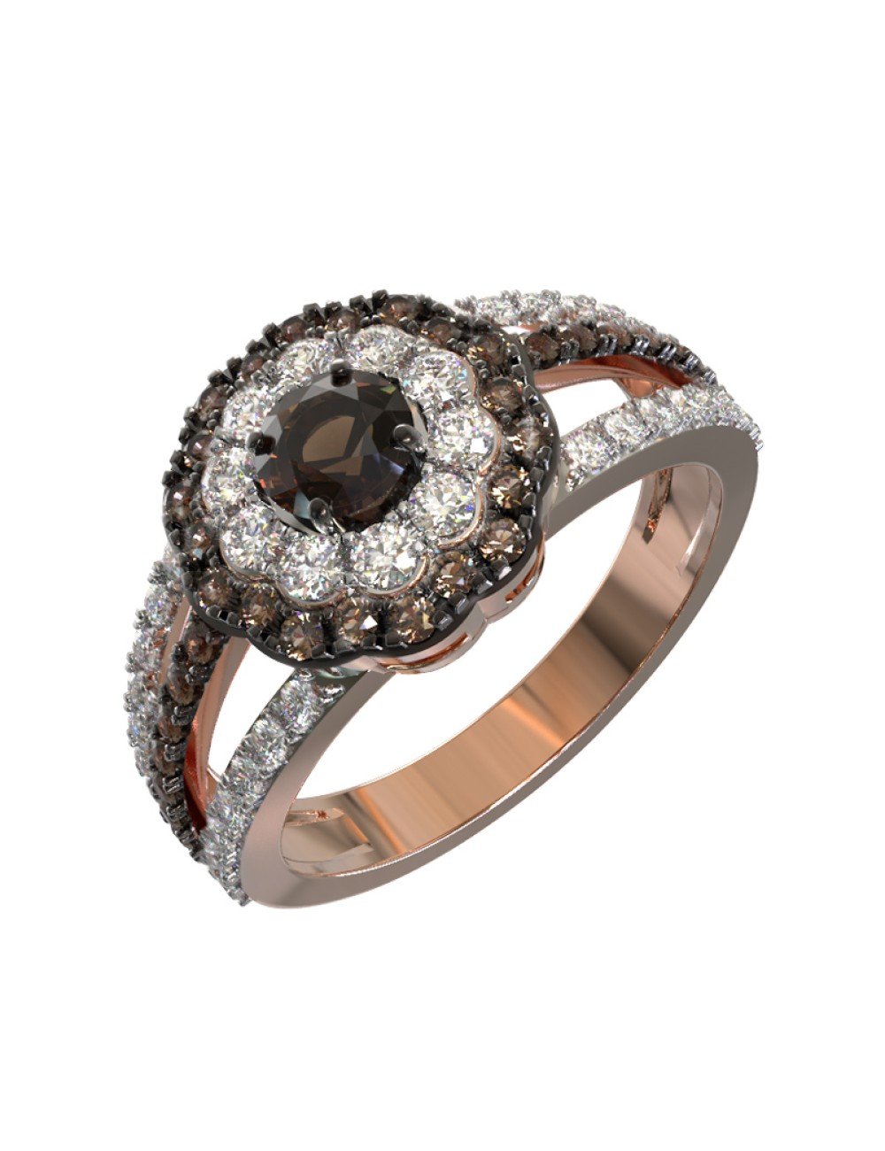 Кольцо из золота c бриллиантами