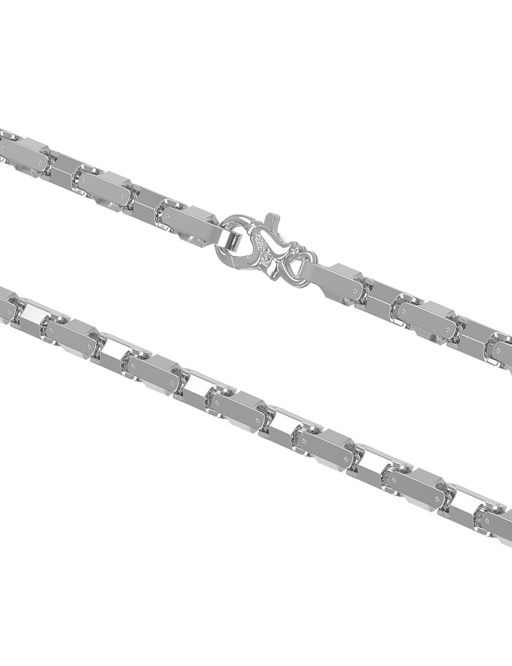 Цепь из белого золота