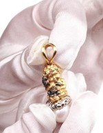 Подвеска из лимонного золота c жемчугом