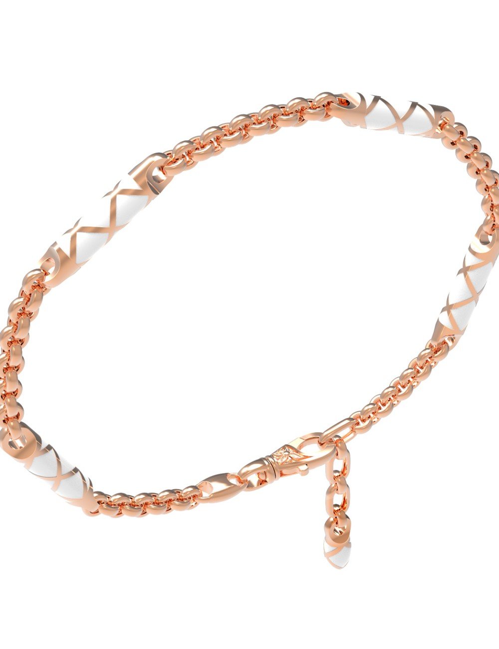 Браслет из золота c эмалью