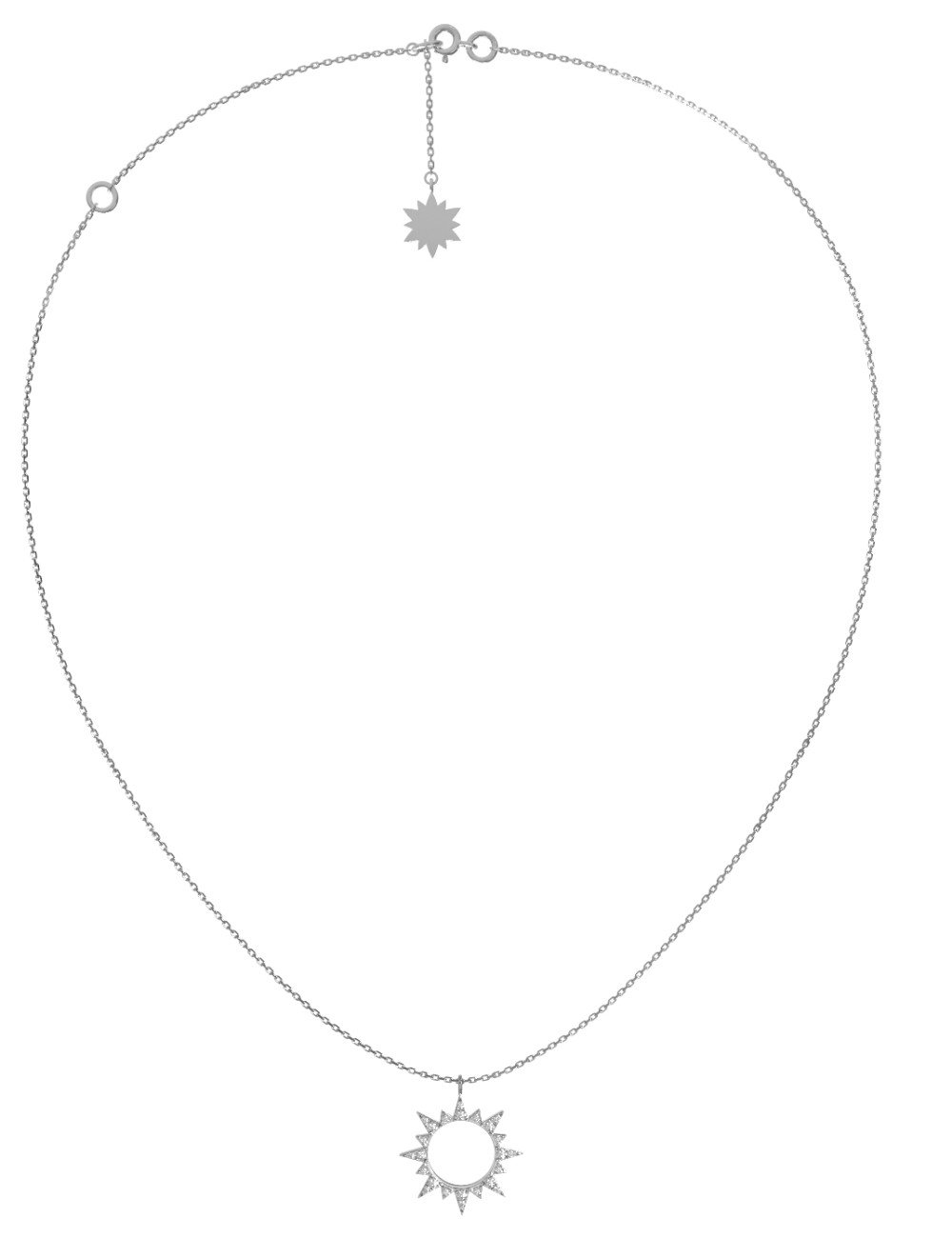 Колье из белого золота c бриллиантами