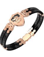 Браслет из золота c шнурком и ониксом