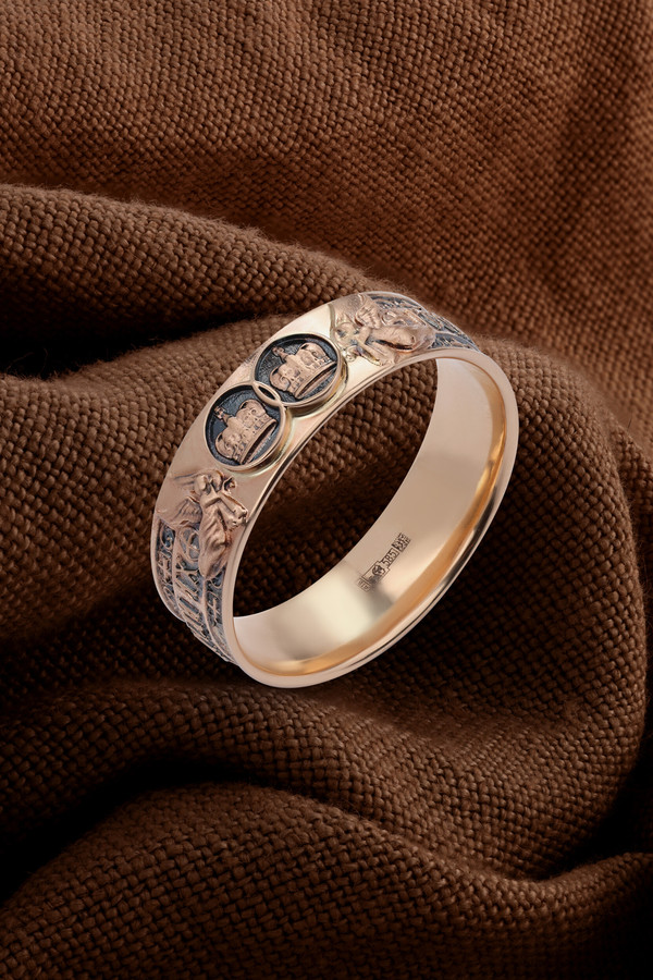 Кольцо из красного золота 585 пробы