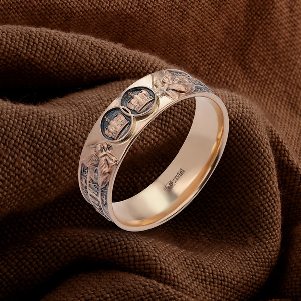 Кольцо из красного золота 585 пробы