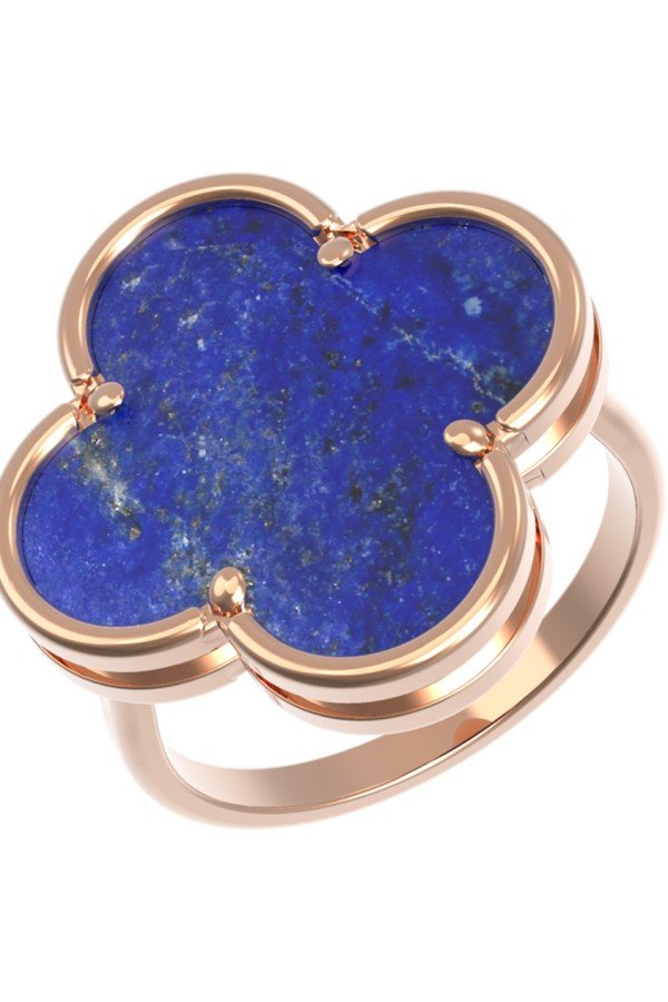 Кольцо из золота c лазуритом