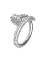 Кольцо из белого золота c бриллиантами