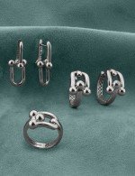 Серьги из белого золота