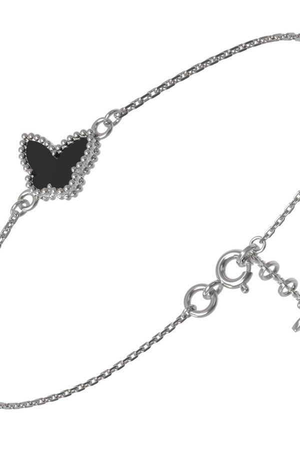 Браслет из белого золота c ониксом