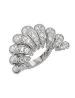 Кольцо из белого золота c бриллиантами