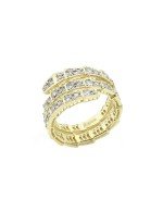 Кольцо из лимонного золота c бриллиантами