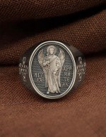 Кольцо из белого золота