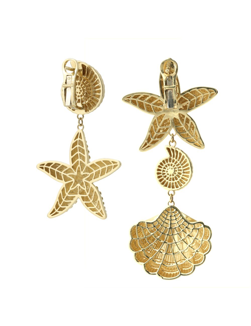 Серьги из лимонного золота