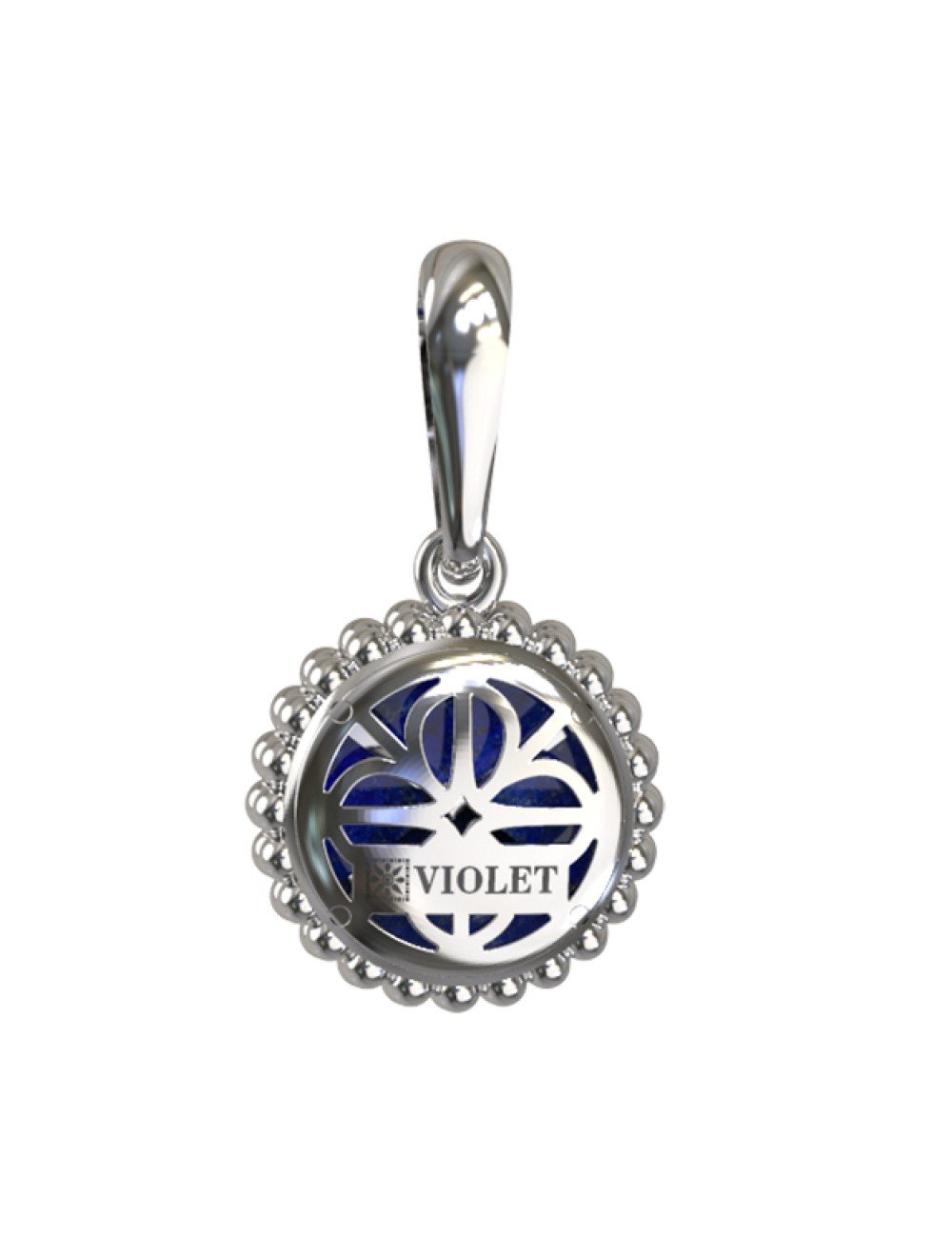 Подвеска из белого золота c лазуритом