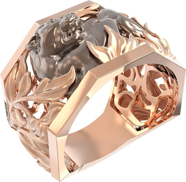 Кольцо из красного золота 585 пробы