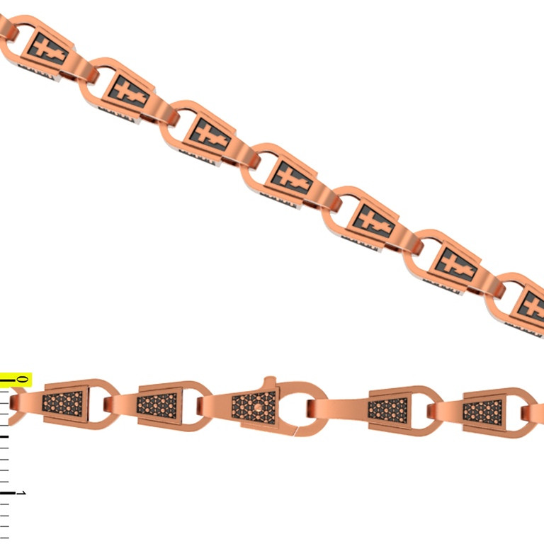 Браслет из красного золота 585 пробы