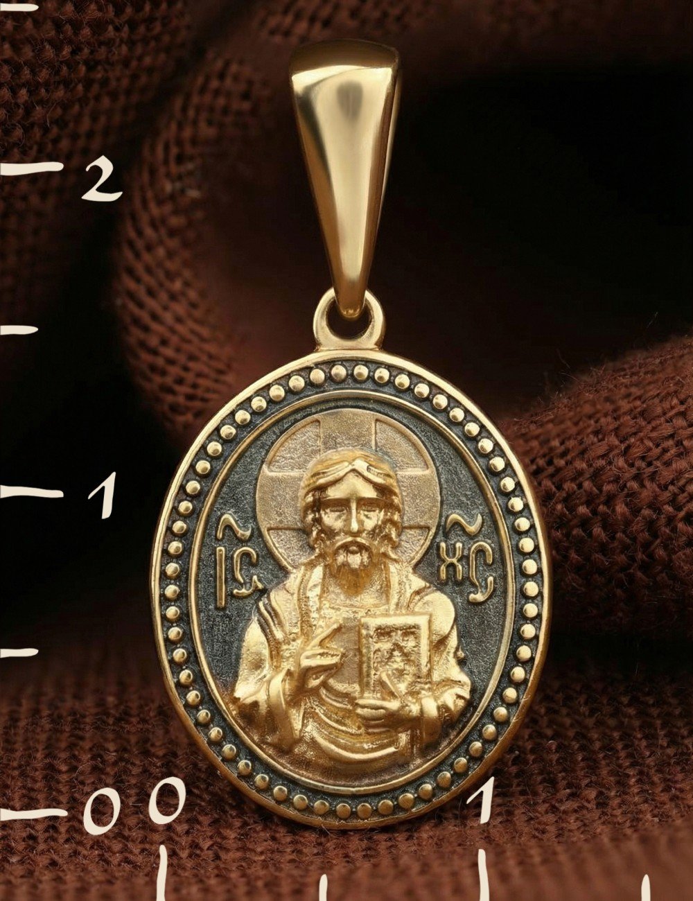 Образок из лимонного золота