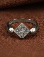 Кольцо из белого золота